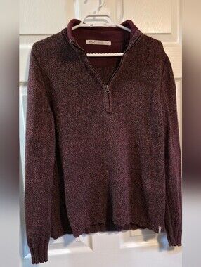 4/$97 Deal! Vintage Woolrich Women's Heathered Burgundy Crewneck Sweater